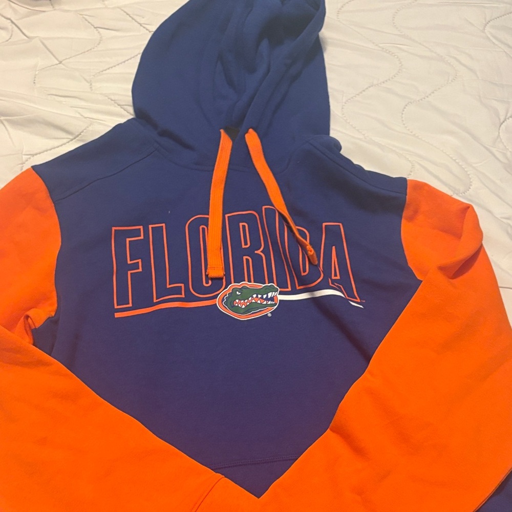 Logo Athletic Blue and Orange Hoodie